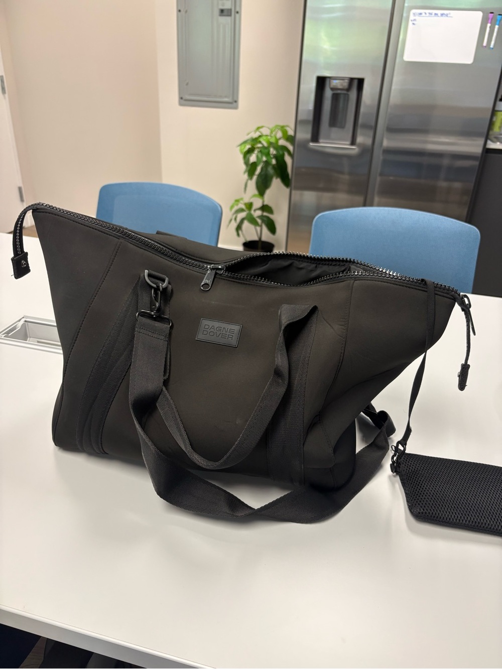 Dagne Dover Black Women's Duffel Landon Tote - Large - Picture 4 of 8